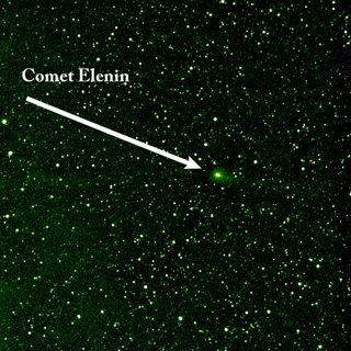 Comet Elenin as seen by NASA's STEREO spacecraft on Aug. 6, 2011.
