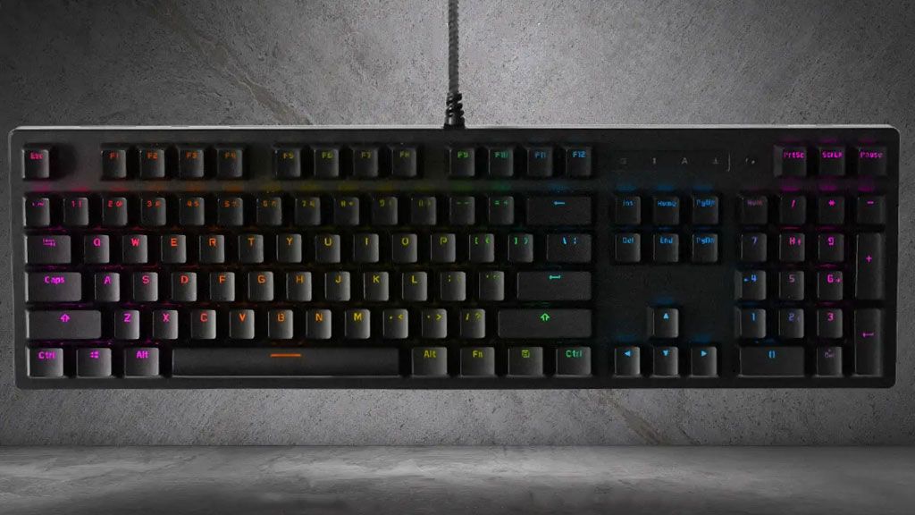 This spill-resistant, optical-mechanical keyboard is dirt cheap (just $38)