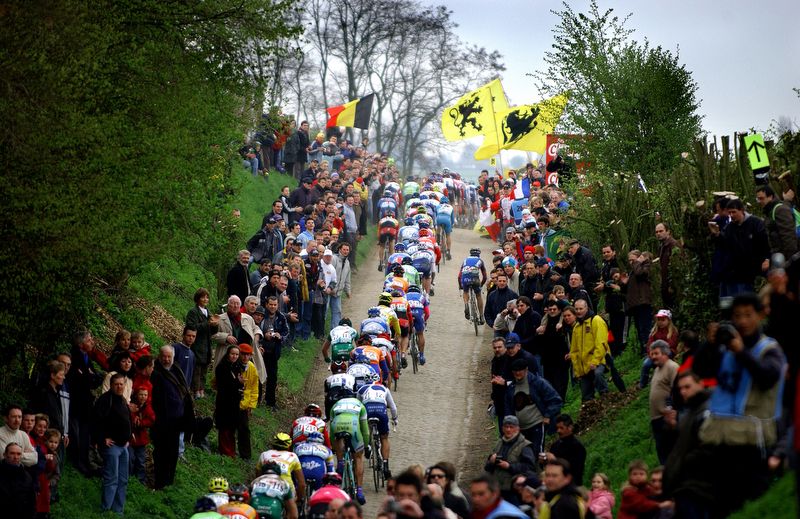 If there's a sector of pave, the fans will be there