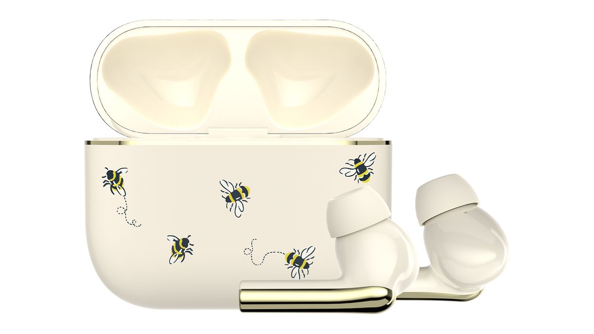 VQ Skylark Cath Kidston earbuds with bees on