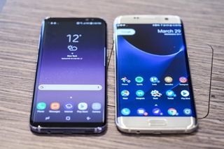 This is a Galaxy S8 and a Galaxy S7 edge, but you get the idea.
