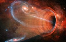 Artist's impression of a black hole.