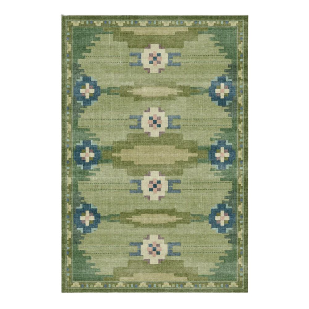 Annika Green Washable Rug