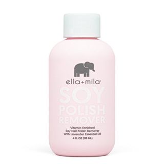 Ella+mila Soy Nail Polish Remover on a white background