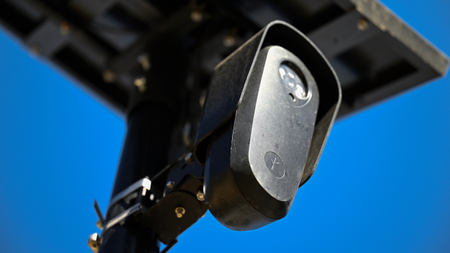 a Flock LPR camera