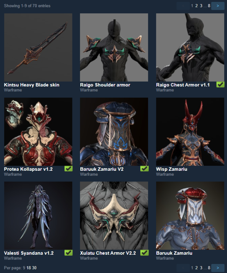 LED 2012's Warframe art.