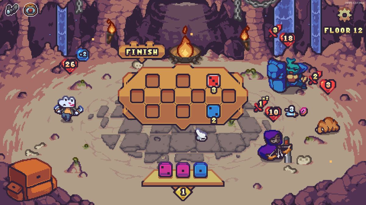 Be a frog, kill bugs, collect cool dice in the demo for dicebuilding roguelike Die in the Dungeon