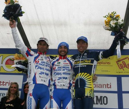 The stage 4 podium