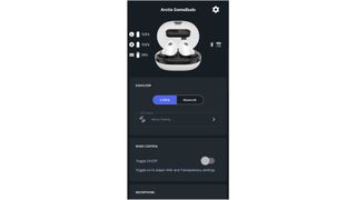 SteelSeries Arctis GameBuds appearing on the Arctis Companion App