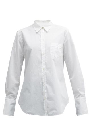 Nili Lotan Long-Sleeve Collared Tunic Shirt