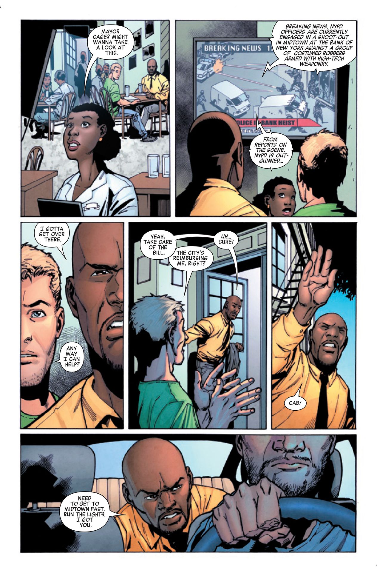 Мэру Кейджу придется нарушить законы Нью-Йорка, запрещающие супергероев, в Luke Cage: Gang War #1.