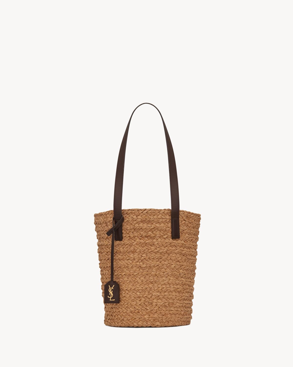 Women's Panier Small Bag in Raffia in Ivory