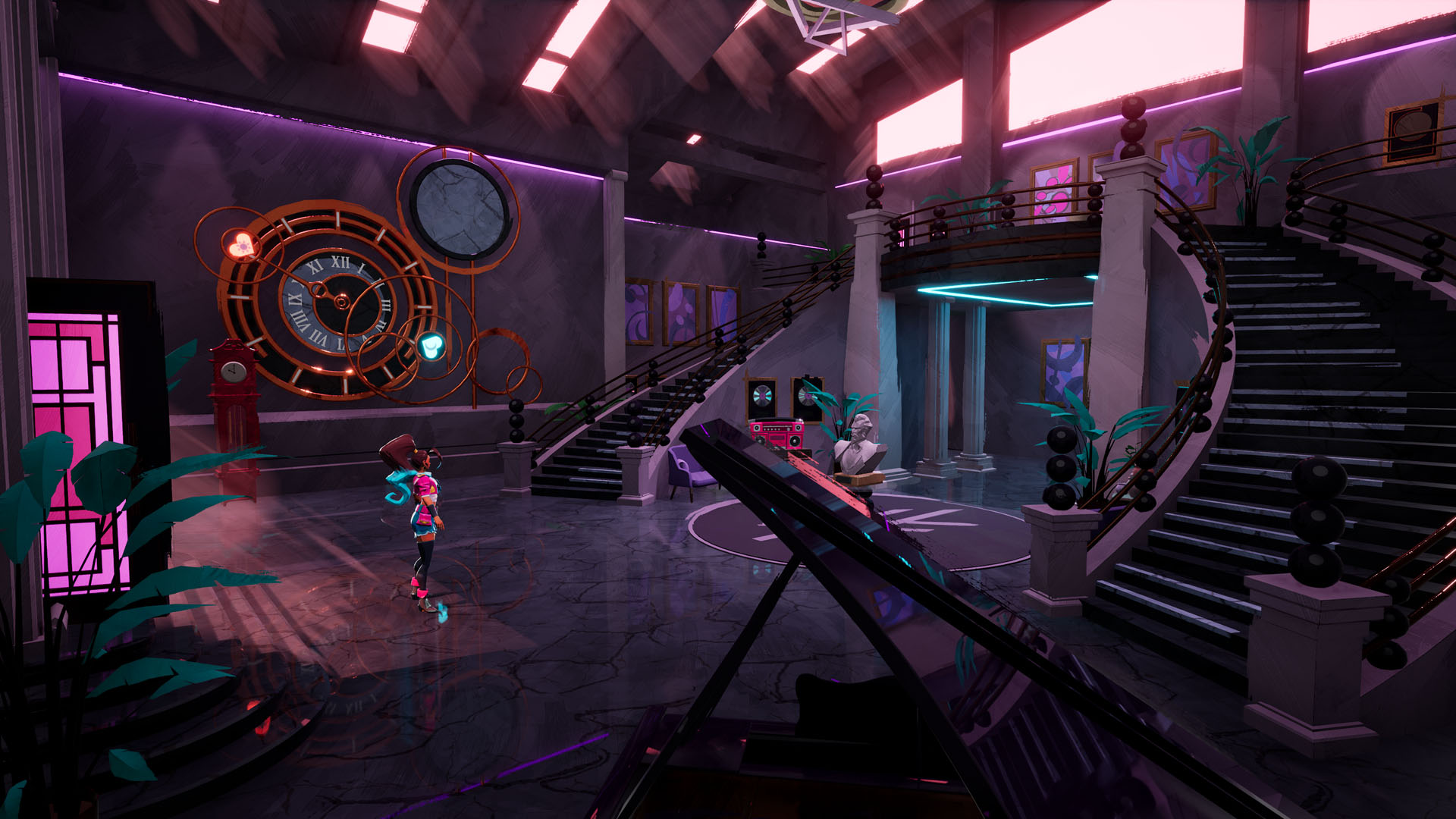 Cadence stands at the entrance to a mansion in People of Note