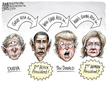 Political cartoon, U.S. Presidents