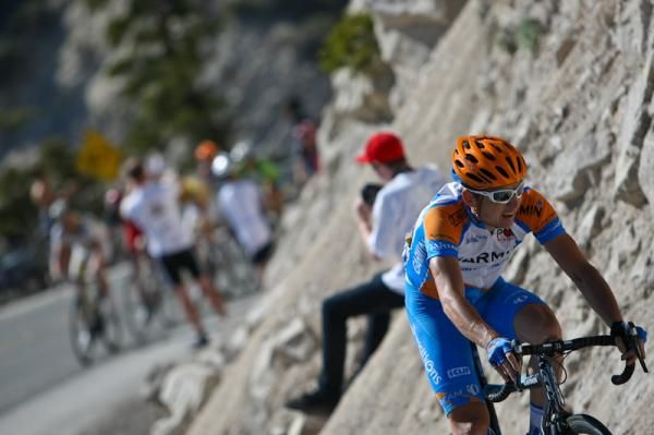 Australia's Matthew Wilson (Garmin-Transitions) makes a dash to join the solo break-away rider.