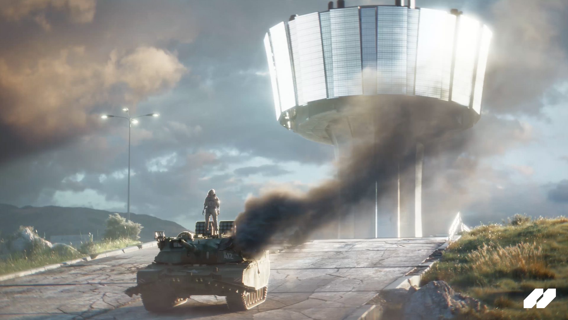 Tanks in a rendered trailer for World of Tanks Heat