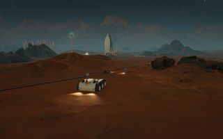 In the game "Surviving Mars," autonomous rovers help you to accomplish tasks and establish your colony.