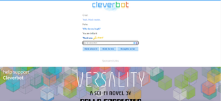 Website screenshot for Cleverbot