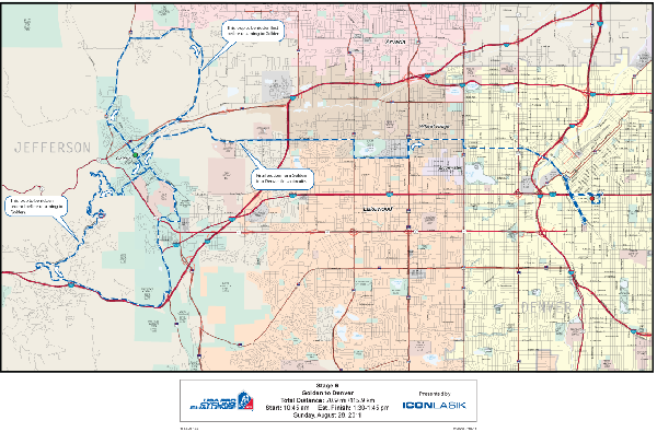 USA Pro Cycling Challenge - Stage 6 Map