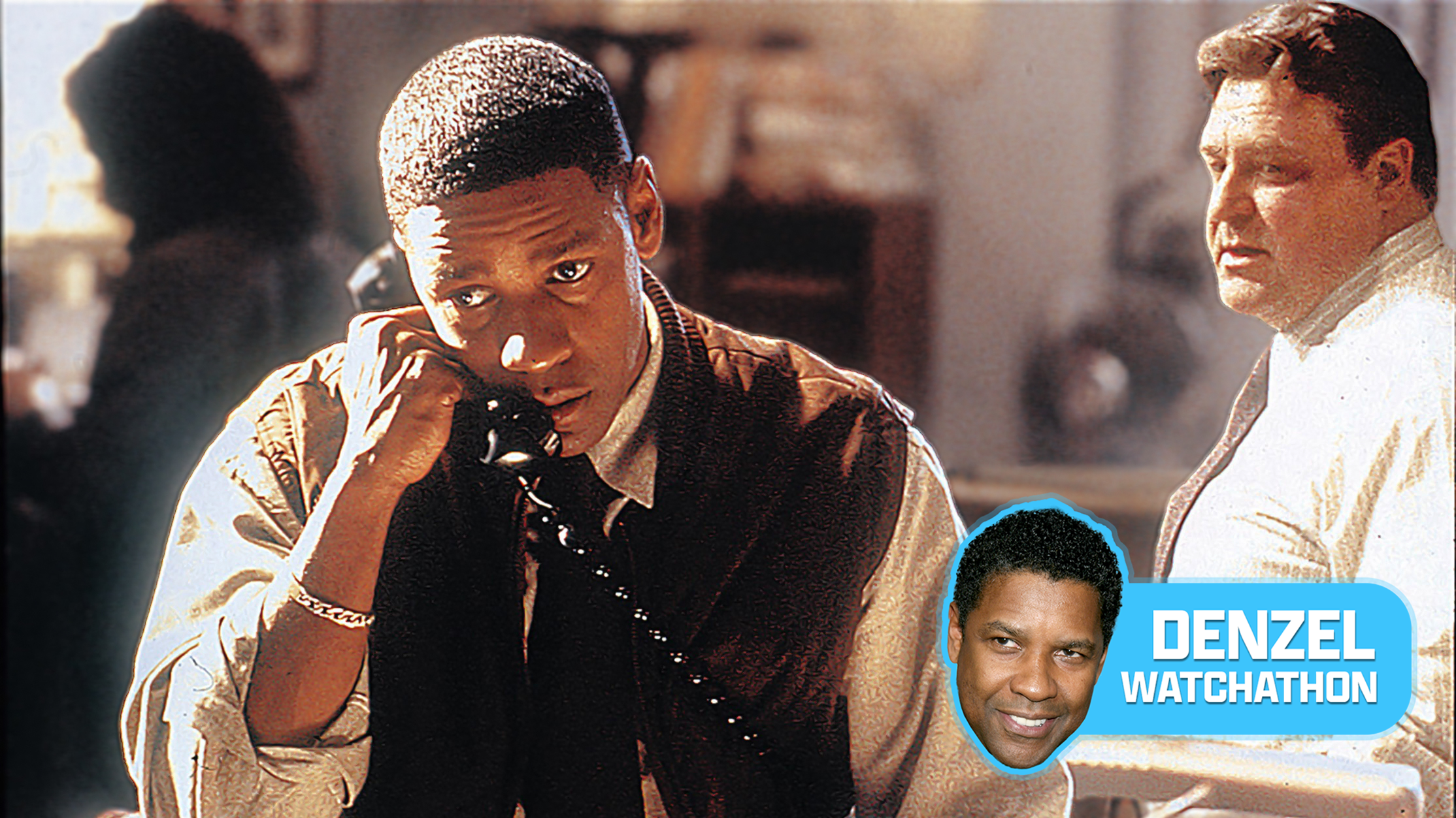 (L-R) Denzel Washington and John Goodman in "Fallen" (1998).