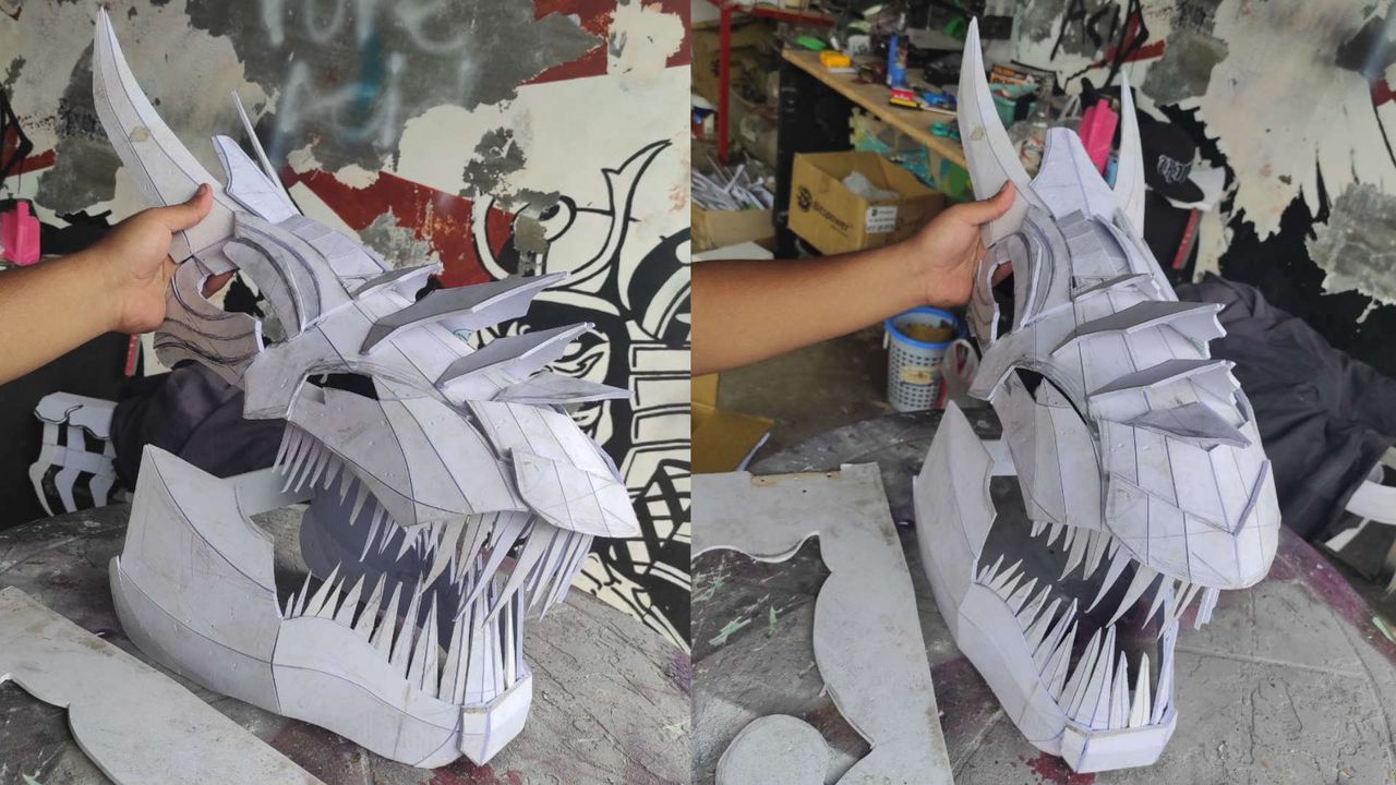 Dino Grimlock mod process by Ed Mod Craft