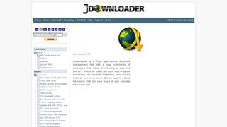 JDownloader website screenshot