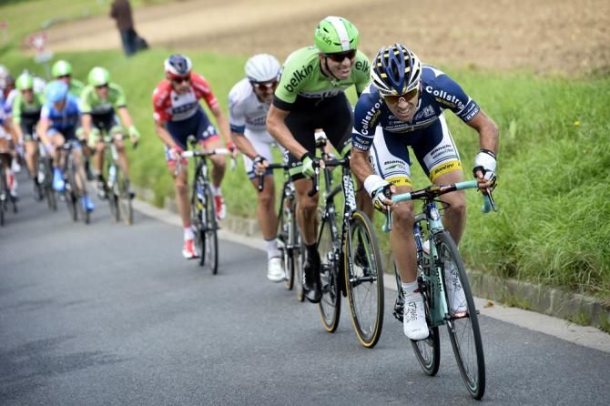 Marco Marcato (Vacansoleil - DCM) jumps out from the peloton