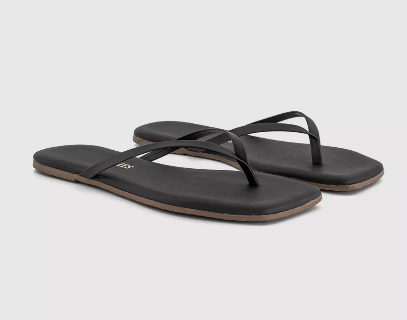 TKEES , Square Toe Lily Flip Flops