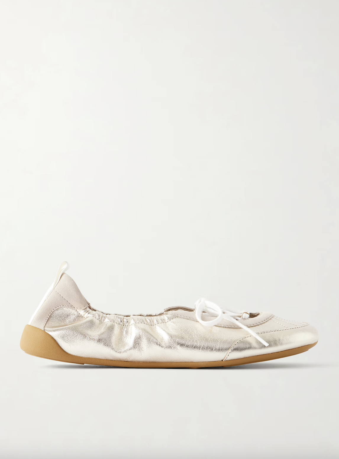 Chlo&amp;eacute; Kick Metallic Leather Sneakers