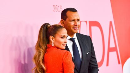 Jennifer Lopez and Alex Rodriguez attend the 2019 CFDA Fashion Awards- Arrivals at Brooklyn Museum on June 03, 2019 in New York City.