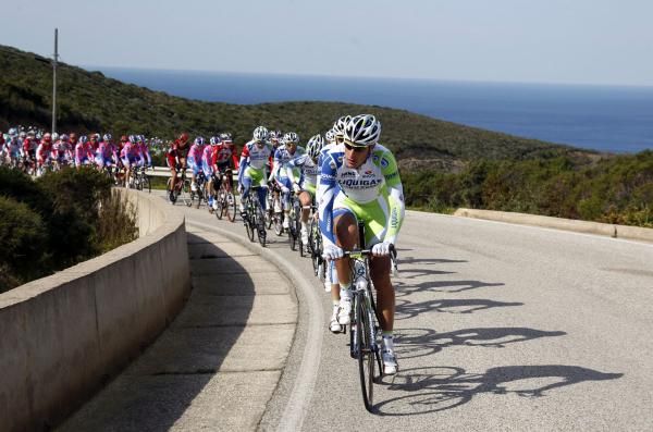 The Giro di Sardegna peloton