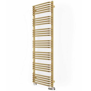 brass heated towel rail