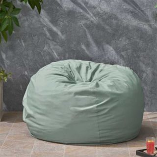 Outdoor friendly large green beanbag