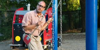 Woody Harrelson on a swing