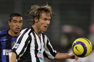 Pavel Nedved in action for Juventus against Inter in October 2005.