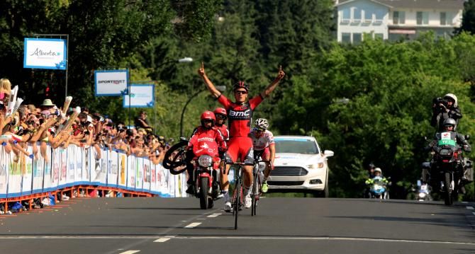 BMC stagiaire Silvan Dillier enjoys his win