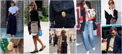 Women wearing the Maison Celine belt