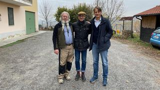 Stanley Tucci with Igor Bianchi and Carlo Marendo