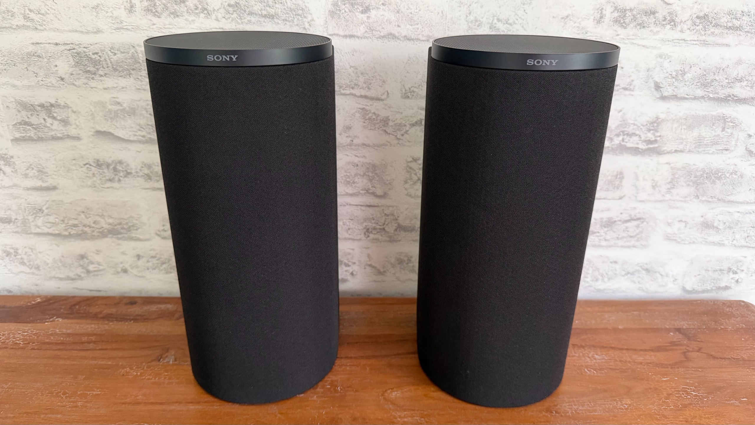 The front speakers of the Sony Bravia Theater Trio.