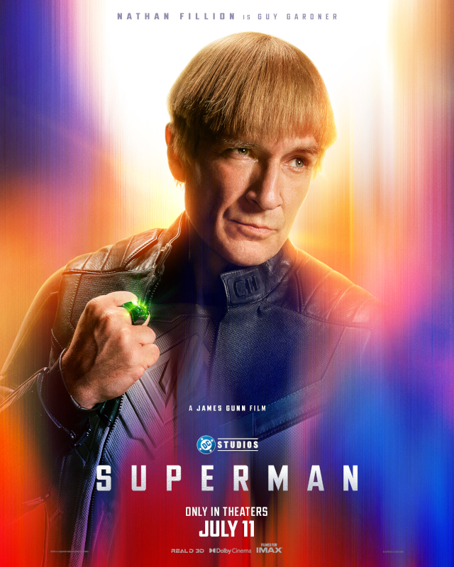Nathan Fillion as Guy Gardner on Superman poster