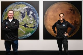 Chris Sembroski (at left) and Sian Proctor won their seats on board the Inspiration4 mission, joining the first all-civilian crew.