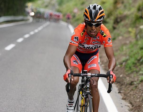 Julio P&eacute;rez (Ceramica Panaria-Navigare) went on the attack, but was caught in the last kilometre
