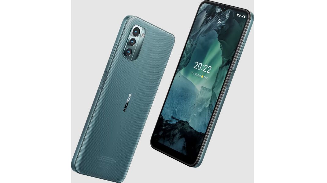 The Nokia G11 from front and back