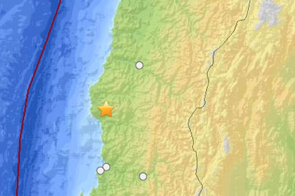 earthquake map