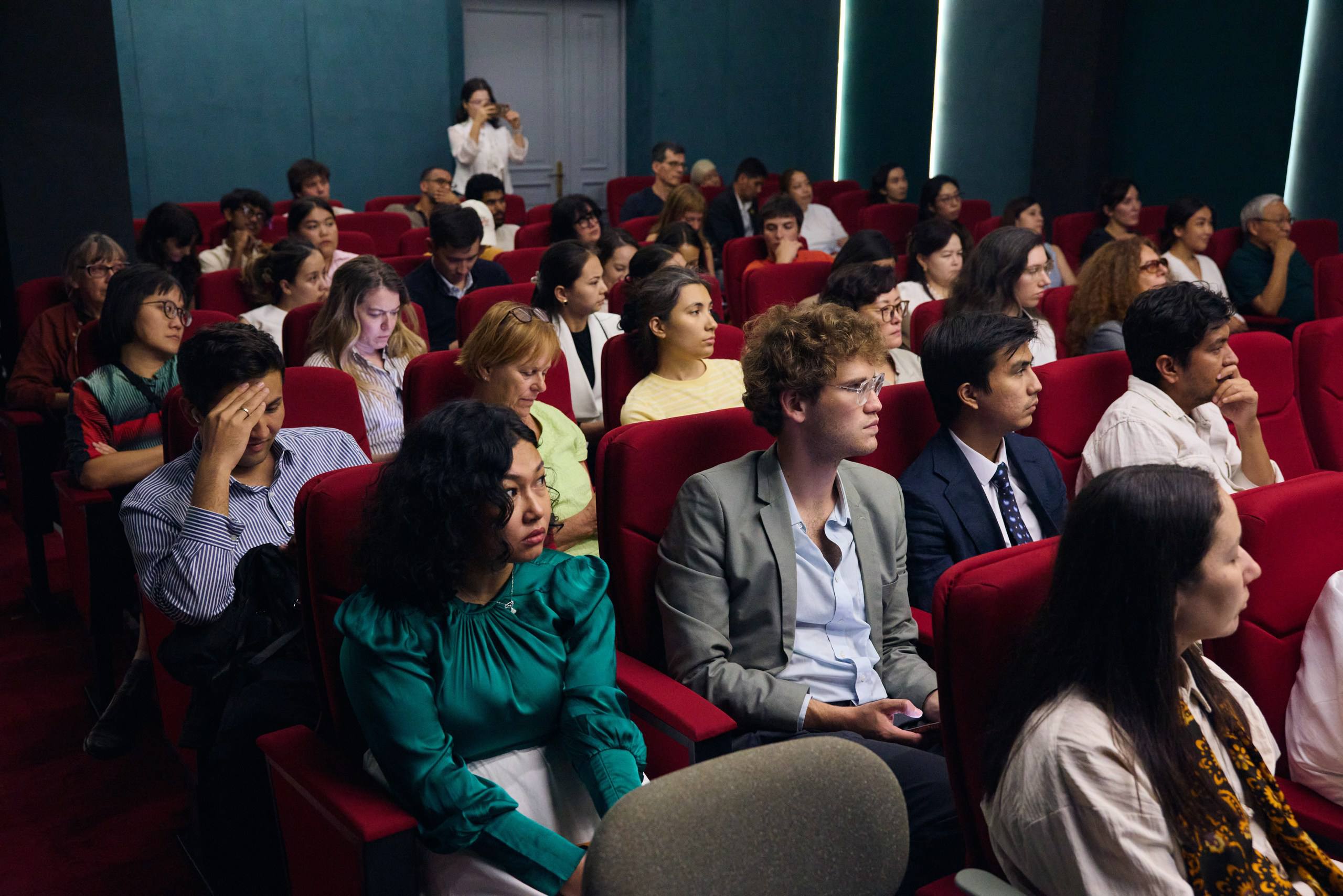 students in a lecture theatre