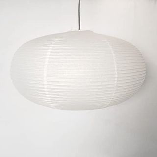 Henjjras Large White Oblate Pendant Lamp Shade 55.5cm(21.85in) Chinses Lantern Home Decor Paper Ceiling Lampshade