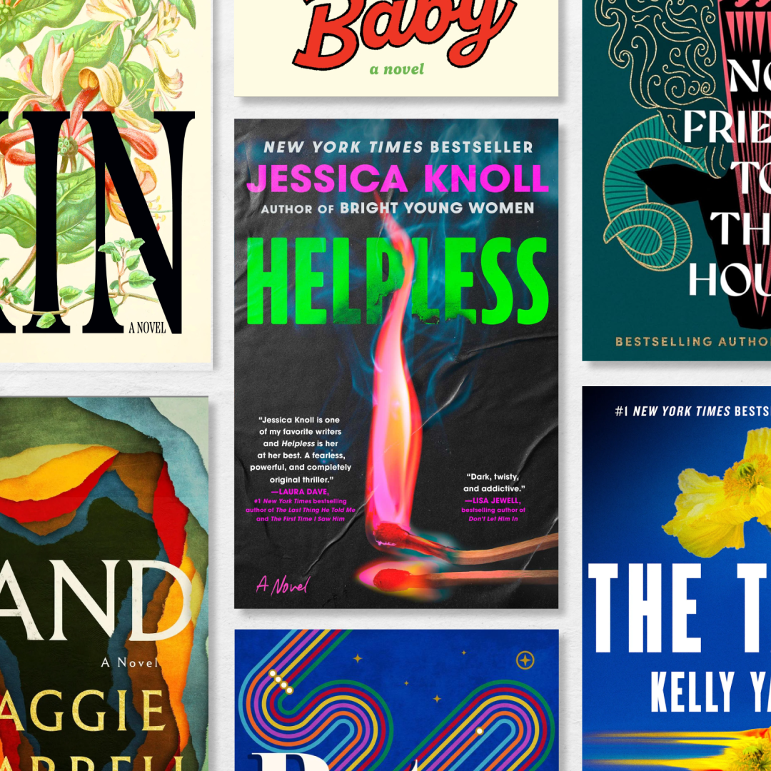 a collage of the best novels of 2026 including helpless land lost lambs kin and more