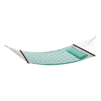 Mainstays Finne Isle Quilted Outdoor Double Hammock in Mint | Was $89.99, now $55.99 at Walmart
