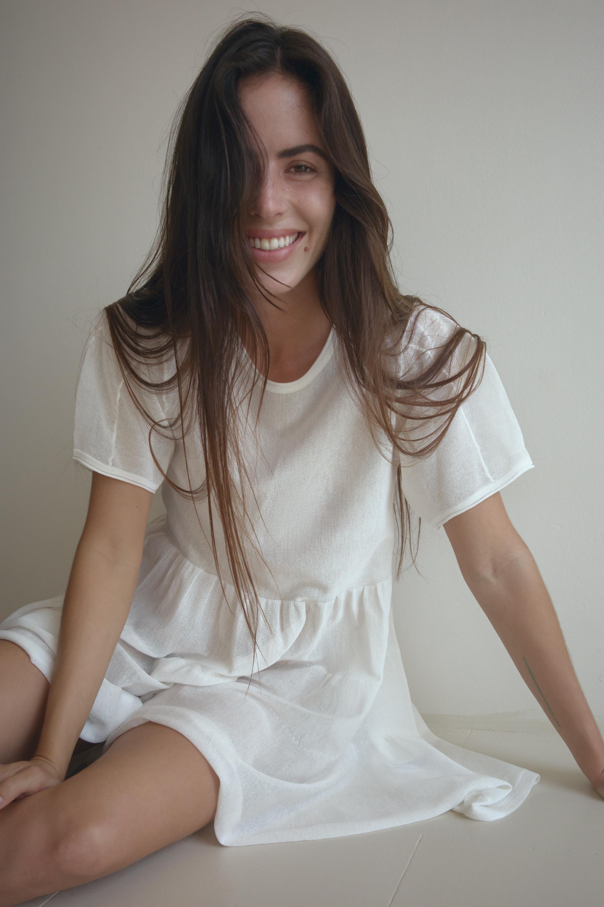 Fine Knit Short Panel Dress