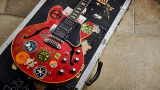 Ten Years After guitarist Alvin Lee's Modified Gibson ES-335 known as 'Big Red'